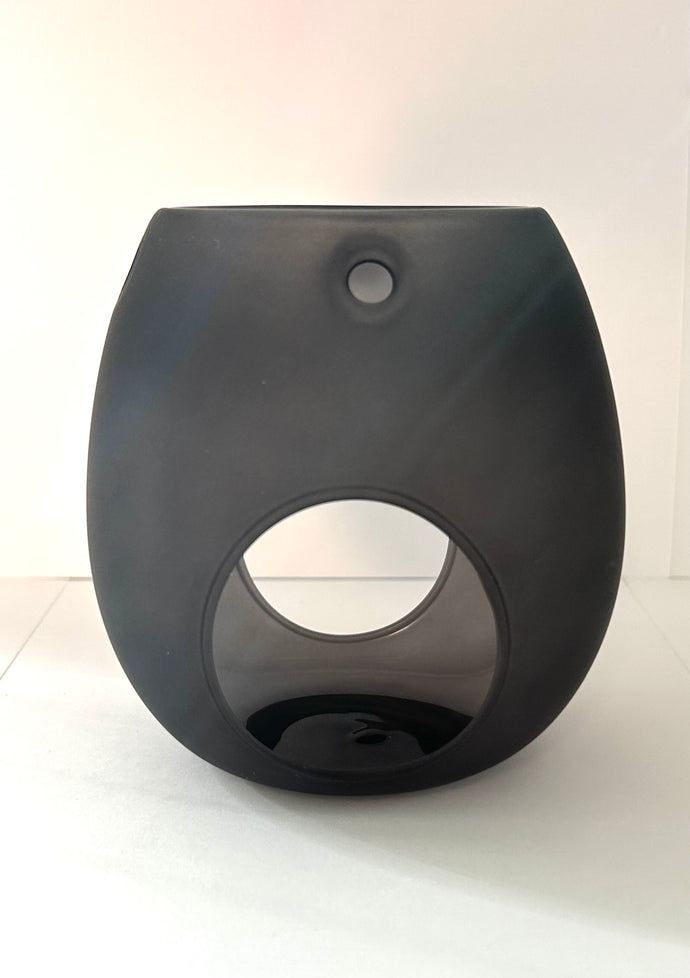 Glass Wax Burner - Frosted Black